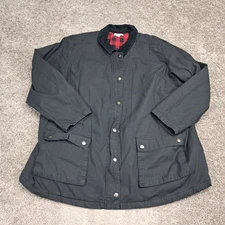 D & Co. Denim Company Women's Lined Jacket Black 2X