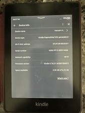 Amazon Kindle Paperwhite 10th Generation 8GB, Wi-Fi, 6" Black