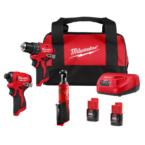 Milwaukee 3494-23R 12V Li-Ion Brushless Subcompact Drill & Impact Driver Kit