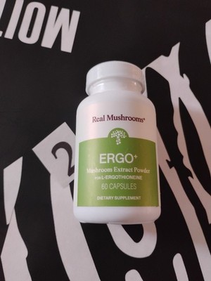 ERGO + L-Ergothioneine By RealMushrooms 60 Caps New Sealed Sell 11/2028