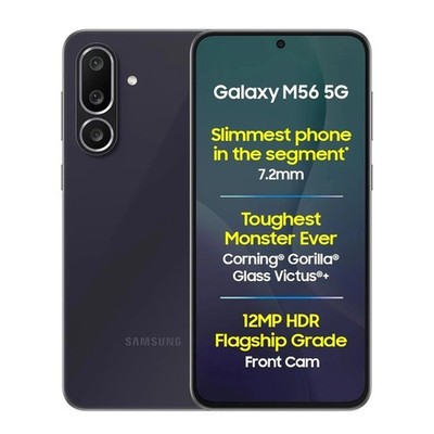 Samsung Galaxy M56 5G (Black 8GB RAM 256GB Storage) Exynos 1480 Global Version
