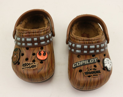 Crocs Star Wars Chewbacca Classic Lined Clog Espresso Brown 5 Toddler C5