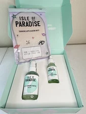 Isle Of Paradise Own Your Glow Kit Medium Self-Tanning Drops, Water, & Mitt, New