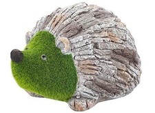 Flock and Stone Garden Hedgehog Ornament Statue Decorative Gift Outdoors Home