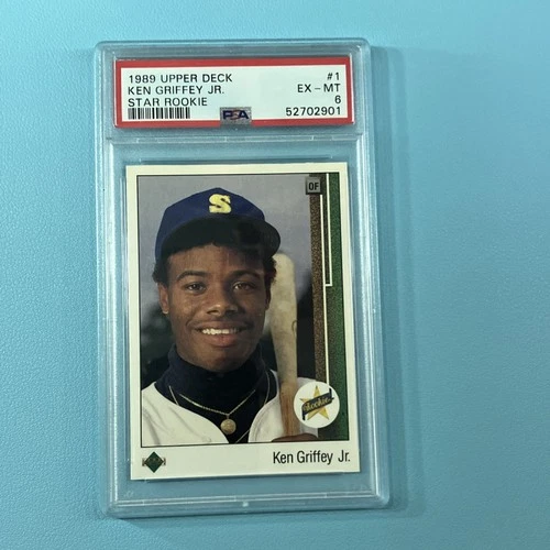 1989 Upper Deck Ken Griffey Jr. Star Rookie #1 Rookie PSA 6 Seattle Mariners