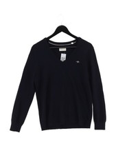 Gant Men's Jumper Chest: 42 in Blue 100 Other V-Neck Pullover