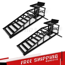 Hydraulic Car Ramps 2 Pack Car Ramp High Lift 6600LBS Automotive Truck Cars Ser
