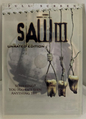 SAW III ''You Haven't Seen Suffering Yet'' (DVD, 2007) Unrated Edition/Full Screen