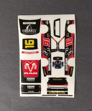 2026 Justin Haley 16 Grizzly 1/64 Peel Stick Decals