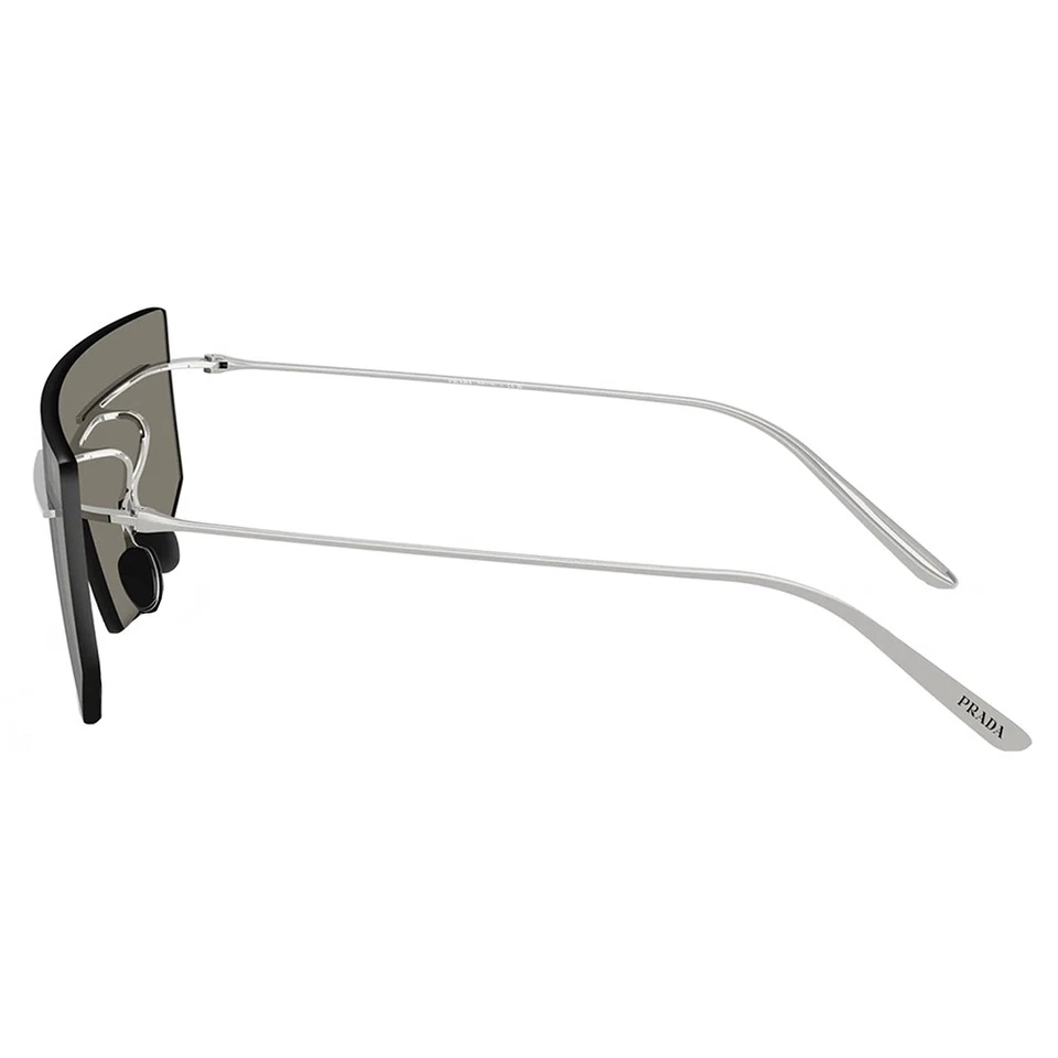 Gafas de sol Prada PR B55S 1BC60N plateadas con protector de metal lentes espejadas grises Foto 3 de 3