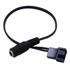 Copper DC 5521 to 4Pin PWM Computer PC Router Fan Adapter Cable 12V