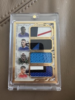 1/1 Futera Incredible 4-Patch Gold Frame Dembele | Lautaro | Osimhen | Morata