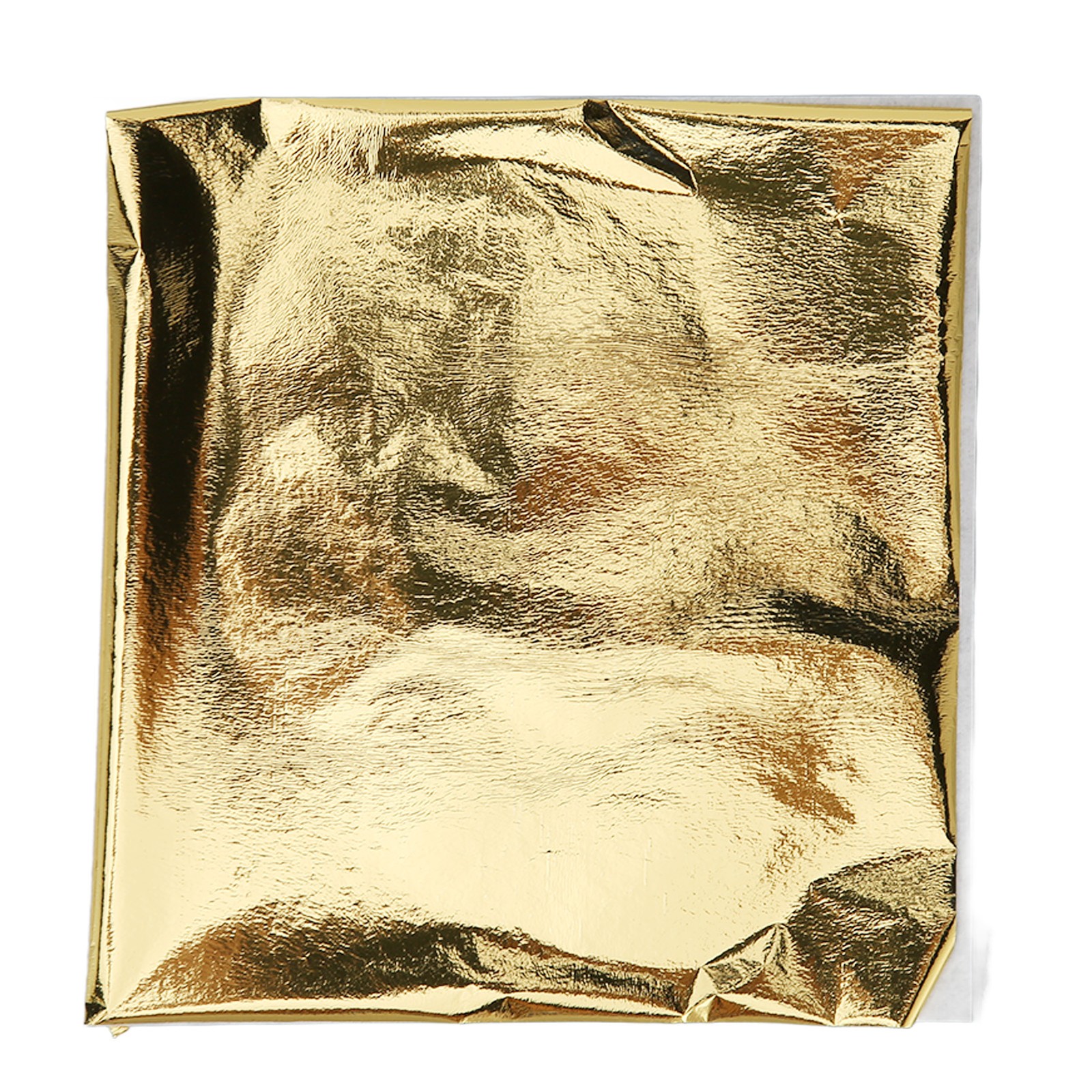 100pcs Imitation Gold Leaf Sheets Cuttable Foldable Large Gold Foil Paper For Gi