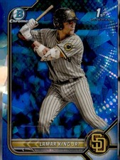 2022 Bowman Draft Sapphire Edition #BDC-143 Lamar King Jr.