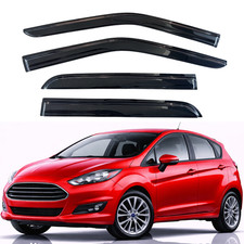 Kpy Rain Guards Window Visors 2009-19 Ford Fiesta Hatchback 4 Pcs Out-channel Kpy Rain Guards Window Visors 2009-19 Ford Fiesta Hatchback 4 Pcs Out-channel