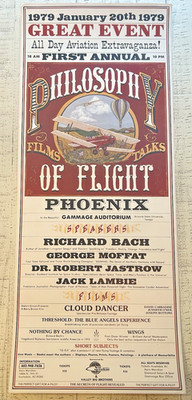 First Annual Philosophy of Flight Poster - Aviation- Vintage 1979 - Rare