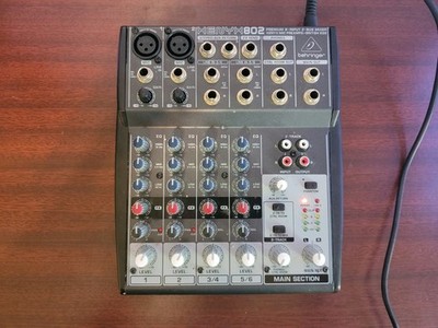 Behringer XENYX 802 8-Channel Analog Mixer & U-Control UCA222 Bundle W/Cables