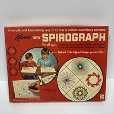 Complete Boxed 1967 Version Kenner  s Spirograph Game with all Wheels and Booklet