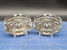 1976 Western Sportsman Association Belt Buckle By Bergamot Brass Works Lot Of 2