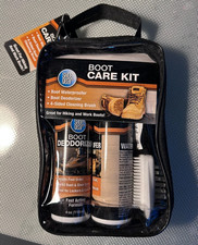Shoe Gear Boot Care Kit Waterproofer Deodorizer 4-Sided Cleaning Brush