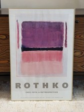 Mark Rothko Guggenheim Retrospective 1978-1979 Vintage Color Field Exhibit Print