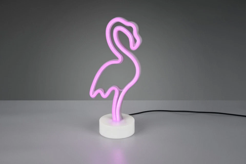 Reality LED Tischleuchte Flamingo 29 x 14 cm warmweiß weiß Dekoleuchte - Bild 3 von 3