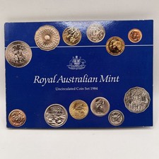 1984 Uncirculated Coin Mint Set -First Folder Elizabeth II Royal Australian Mint