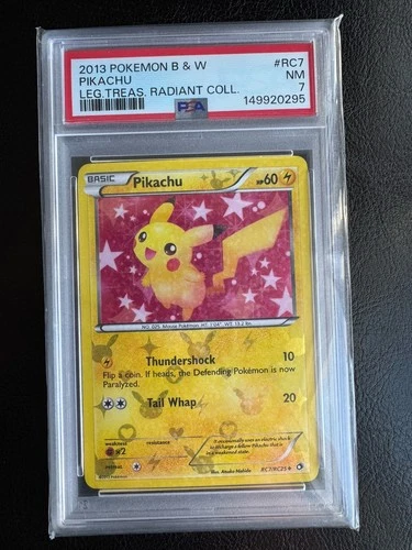 [NEW CERT] Pikachu RC7/RC25 Legendary Treasures Radiant Collection Holo PSA 7