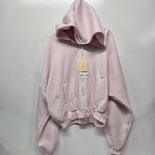 Blogilates Women's Mommy Me Marshmallow Full Zip Hooded Sweatshirt - Pink L