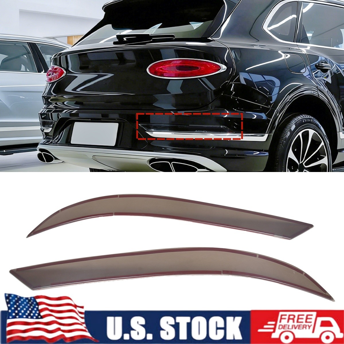 Bentley Bentayga 2021-2023 Rear Trim cover Black