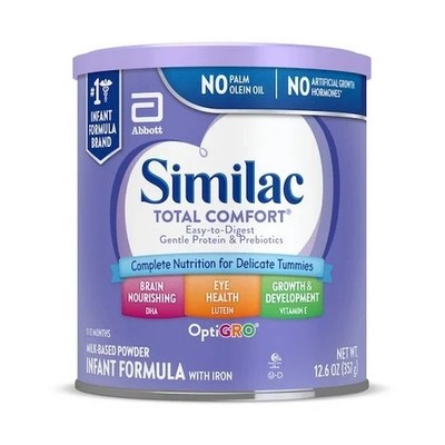 Lot of 6 Cans- Similac Total Comfort Powder Baby Formula, 12.6-oz Cans 8/26