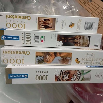 4 Stück Clementoni High Quality Collection Puzzle Tiere Tiger Pferde Löwe OVP