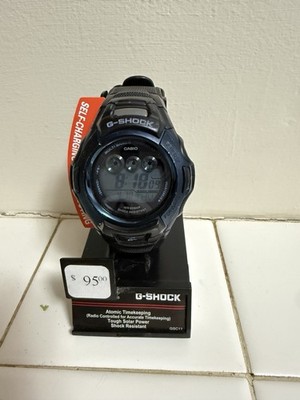 Casio G-Shock GWM500F-2 Solar Multiband 6 Blue Dial Black Resin Band Men's Watch