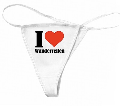 String Tanga I Love Wanderreiten das ideale Geschenk für Valentinstag Geburtstag