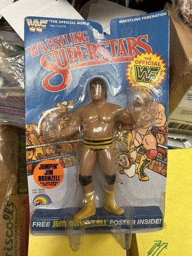 Vintage 1986 LJN WWF Wrestling Superstars Jim Brun...