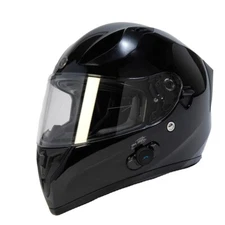 Torc T15B Bluetooth Motorcycle Helmet - Gloss Black - Large - T15B05:24