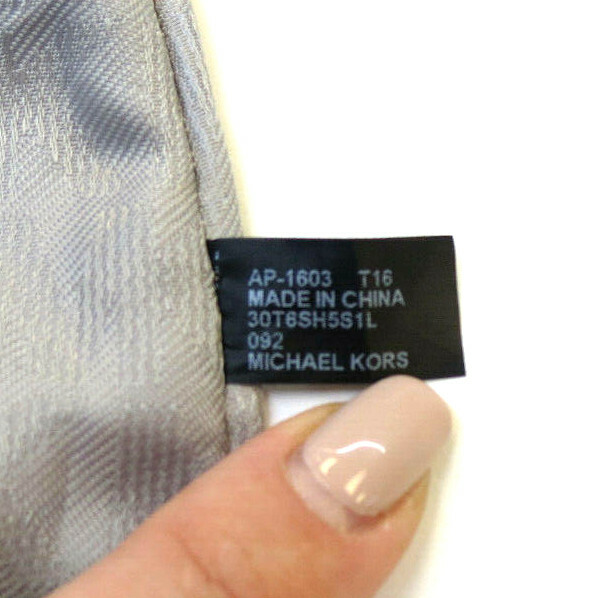 Michael Kors Cement Leather Hyland Medium Convertible Messenger  