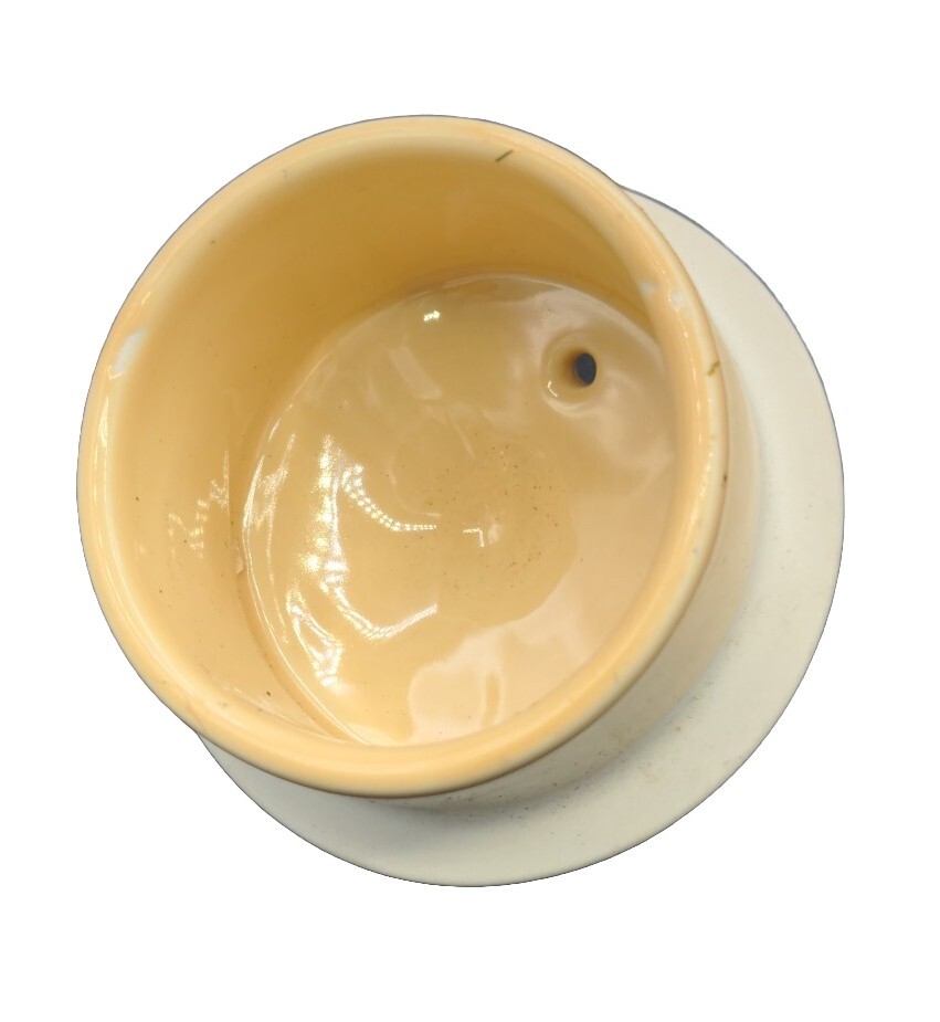 Vintage New York Yellow teapot Hall China Company 