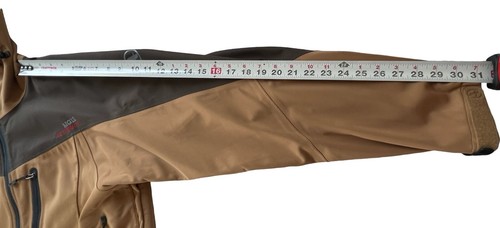 Aigle Actimum Jacket Mens Medium Brown Full Zip Hooded Zippered Pockets Unlined - Picture 17 of 17