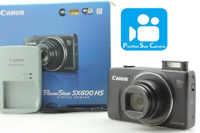  VIDEO  N MINT  Canon Power Shot SX600 HS Black Digital Camera From JAPAN