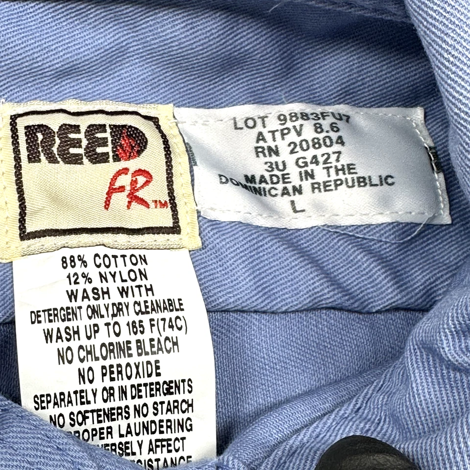 Camisa Reed FR Para Hombres Grande Águila Gasolinera Uniforme EE. UU. Parche Resistente al Llama Foto 3 de 4