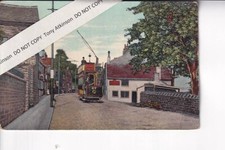 HALIFAX CORPORATION TRAMWAYS - TRAM 67  @ STILE TRIAN - COLOURED  P/CARD  B16556