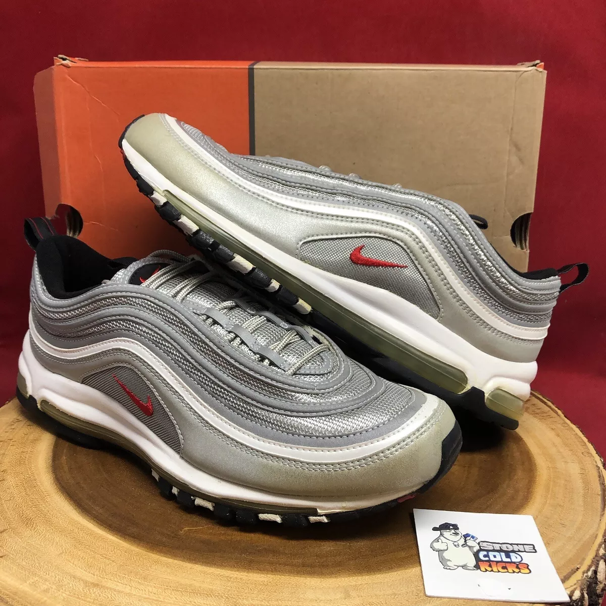 delicaat Pat Middeleeuws Nike Air Max 97 Metallic Silver Bullet History of Air HOA Size 11.5  313105-061 | eBay