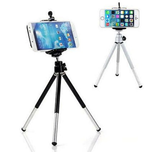 Universal Mini 360 Rotating Adjustable Triangle Tripod Phone Stand Holder - Picture 3 of 35