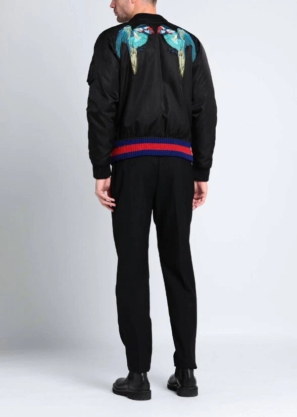 Bomber ricamato GUCCI MA 1 vendita al dettaglio $2300 uomo taglia 52 IT 42 US