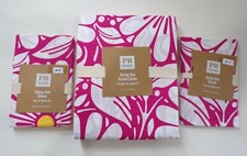 Pottery Barn Teen Kids Daisy Dot Flower Twin Duvet 2 Std Sham Magenta Pink 7104