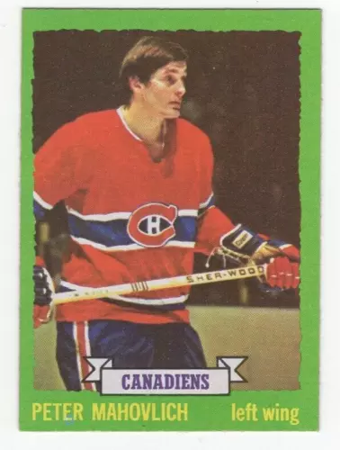 1973-74 Topps Hockey Card #186 Pete Mahovlich - Montreal Canadiens
