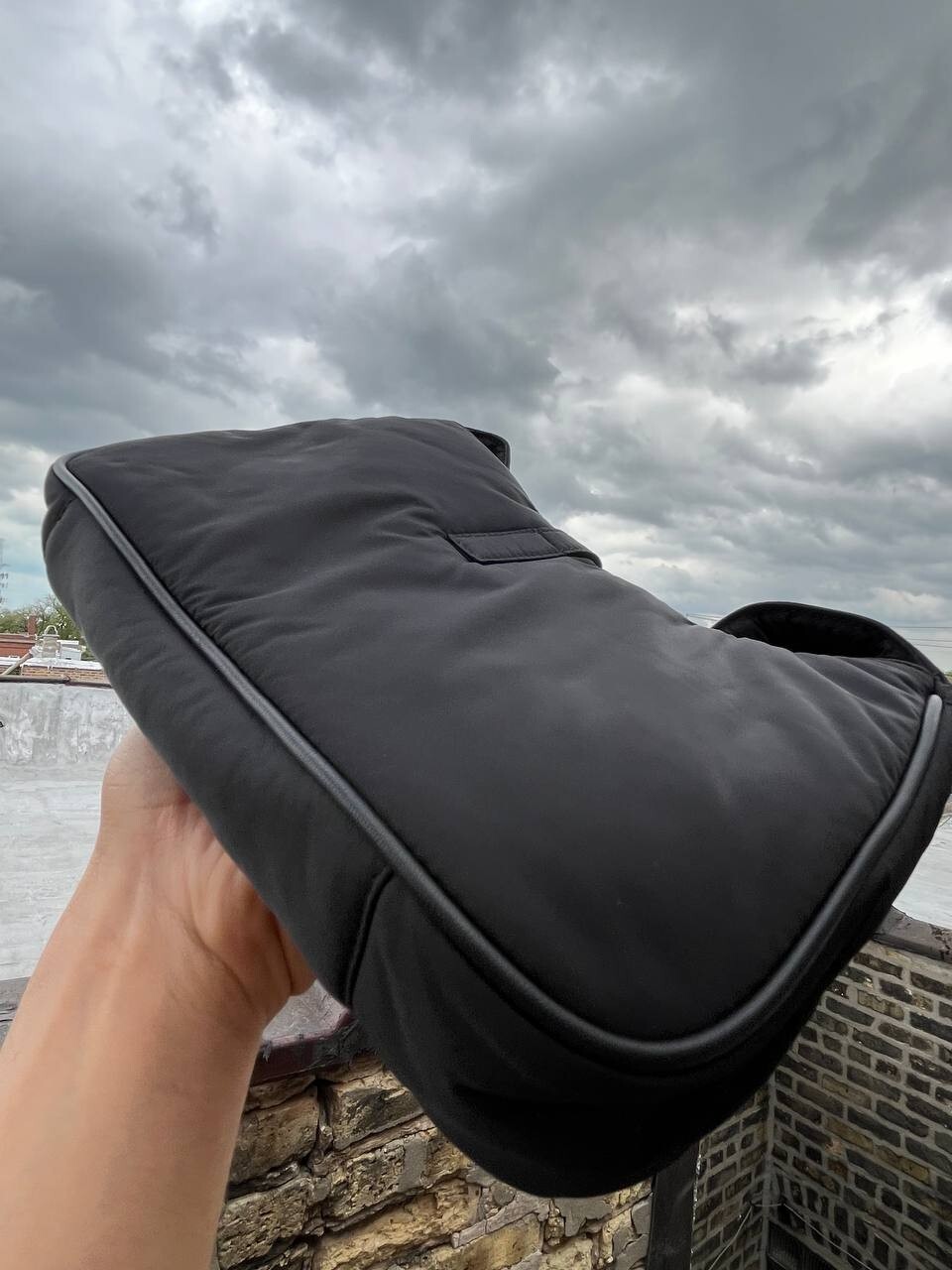 Saint Laurent Le 5 A 7 YSL Borsa a tracolla in nylon