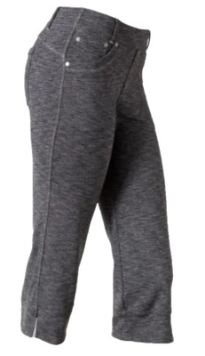 KUHL Mova Capri Pants Pull On Stretch Comfort Dark Heather Nylon Blend Womens 4