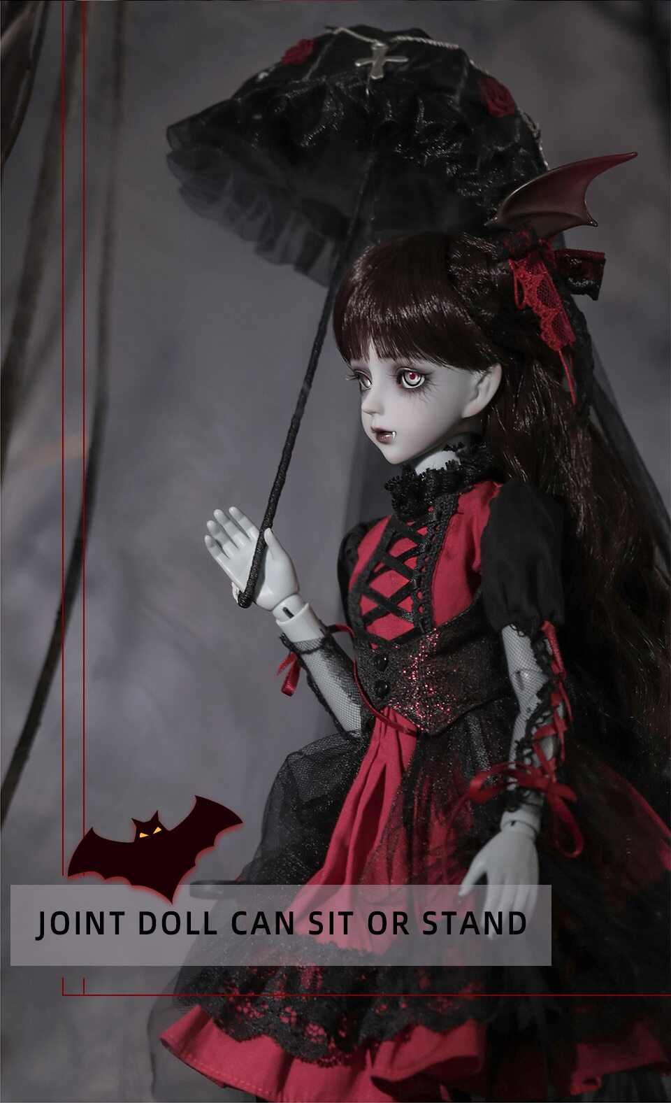 Custom 1/4 Ball Jointed Doll Gothic Angel Hand Made BJD Puppe Gift | eBay